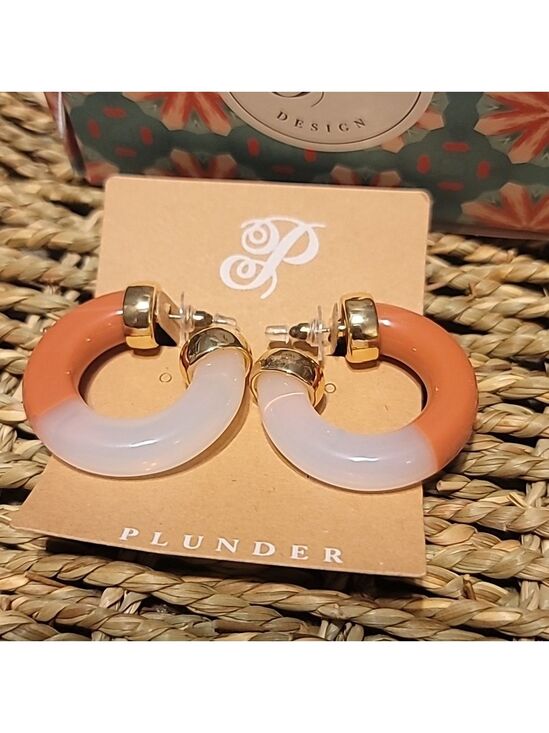 Plunder Jewelry - Nwt Plunder sunset sky hoop earrings